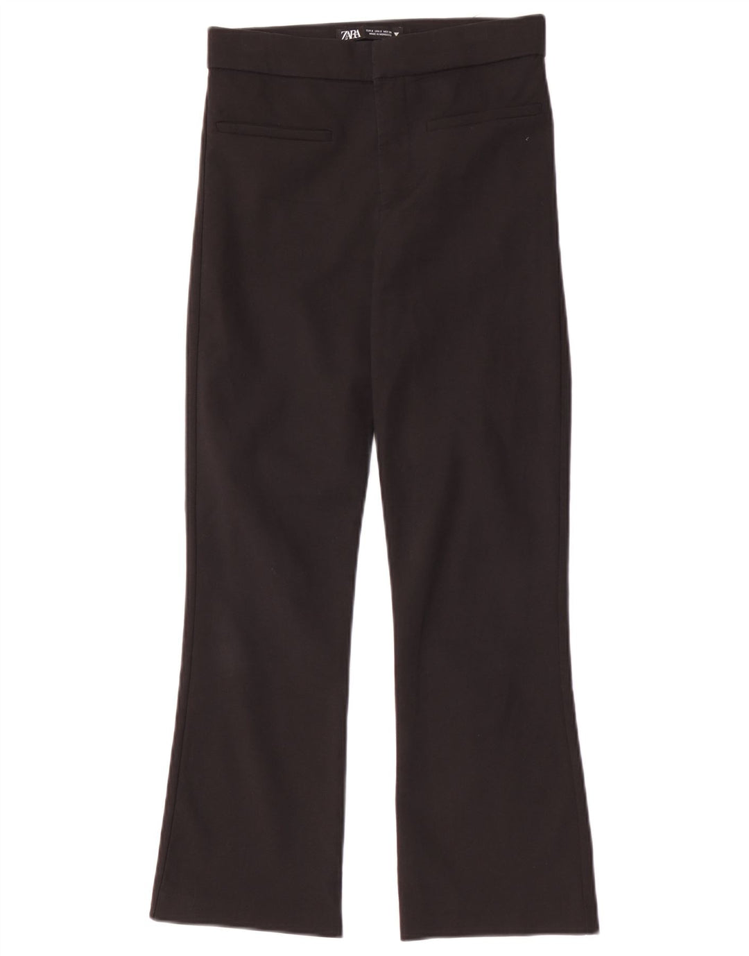 Zara Womens Bootcut Casual Trousers Small W26 L25 Black