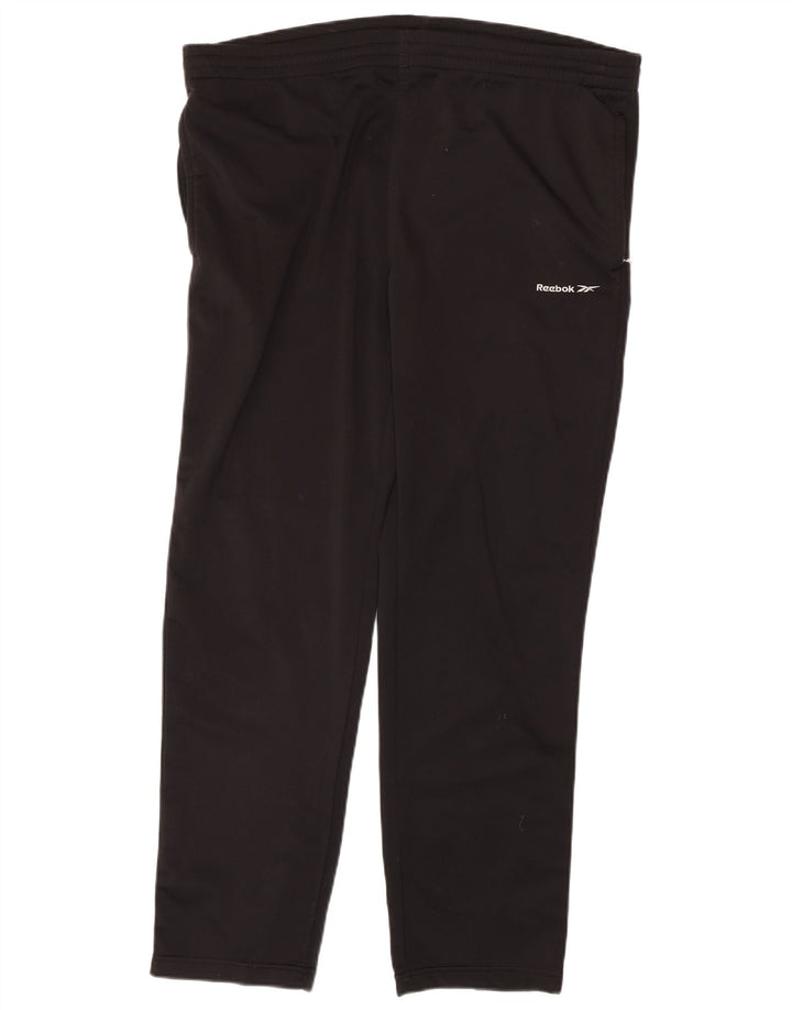 Reebok Mens Tracksuit Trousers Medium  Black Polyester