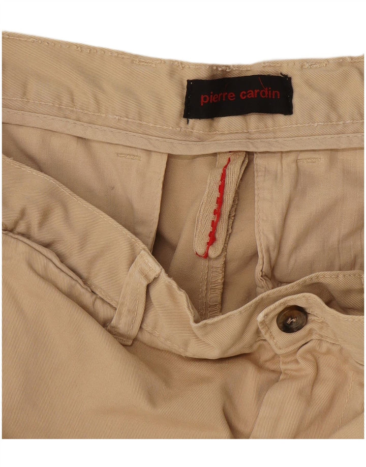 Pierre Cardin Mens Straight Chino Trousers W34 L30 Beige