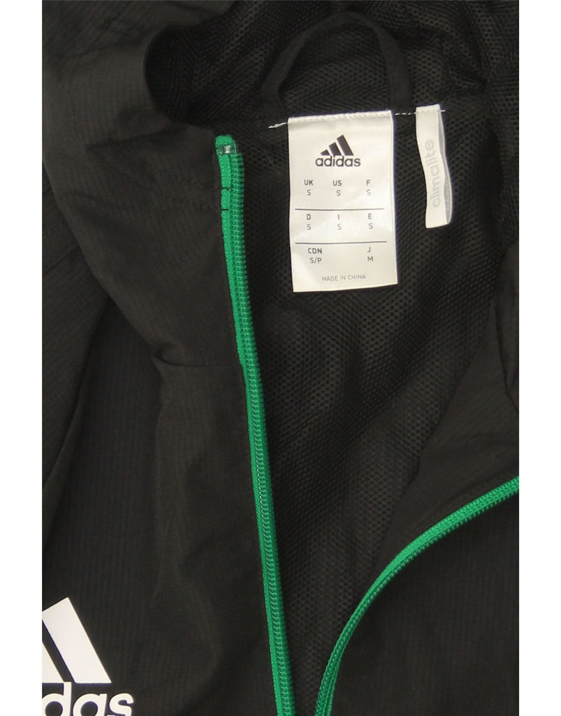 ADIDAS Mens Climalite Hooded Tracksuit Top Jacket Small Green Colourblock Vintage Adidas and Second-Hand Adidas from Messina Hembry 