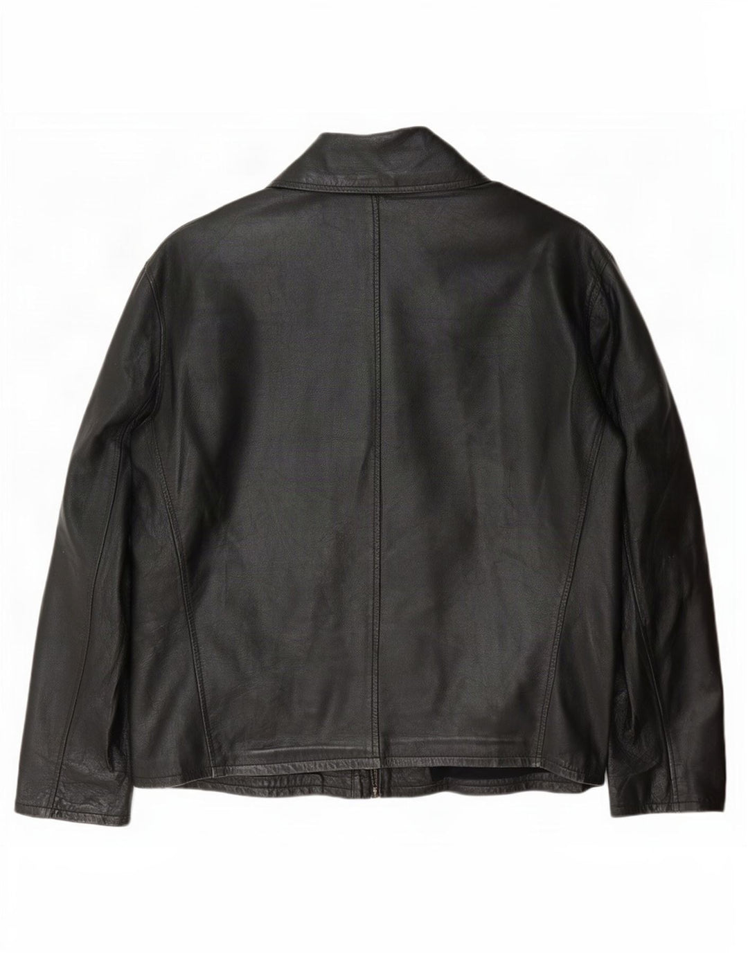 Gaudi Womens Leather Jacket UK 16 Large Black