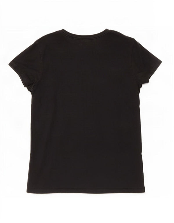 Nike Womens Graphic T-Shirt Top UK 18 XL Black Cotton