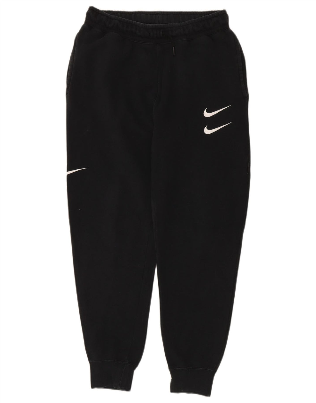 Nike Mens Swoosh Tracksuit Trousers Joggers Small  Black Cotton