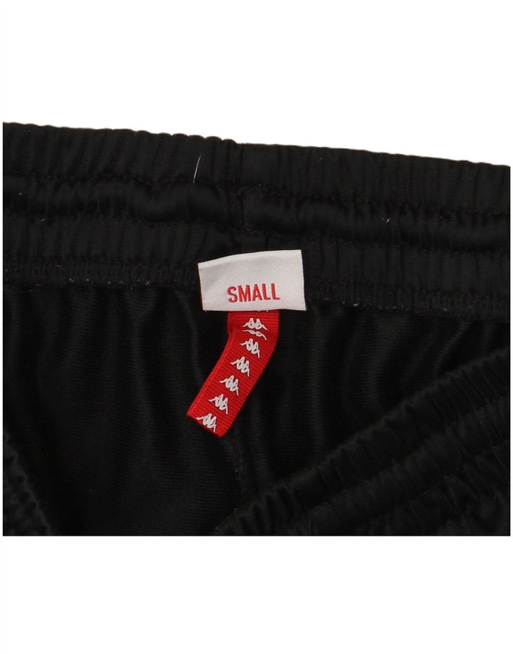 Kappa Mens Graphic Sport Shorts Small  Black Colourblock Polyester