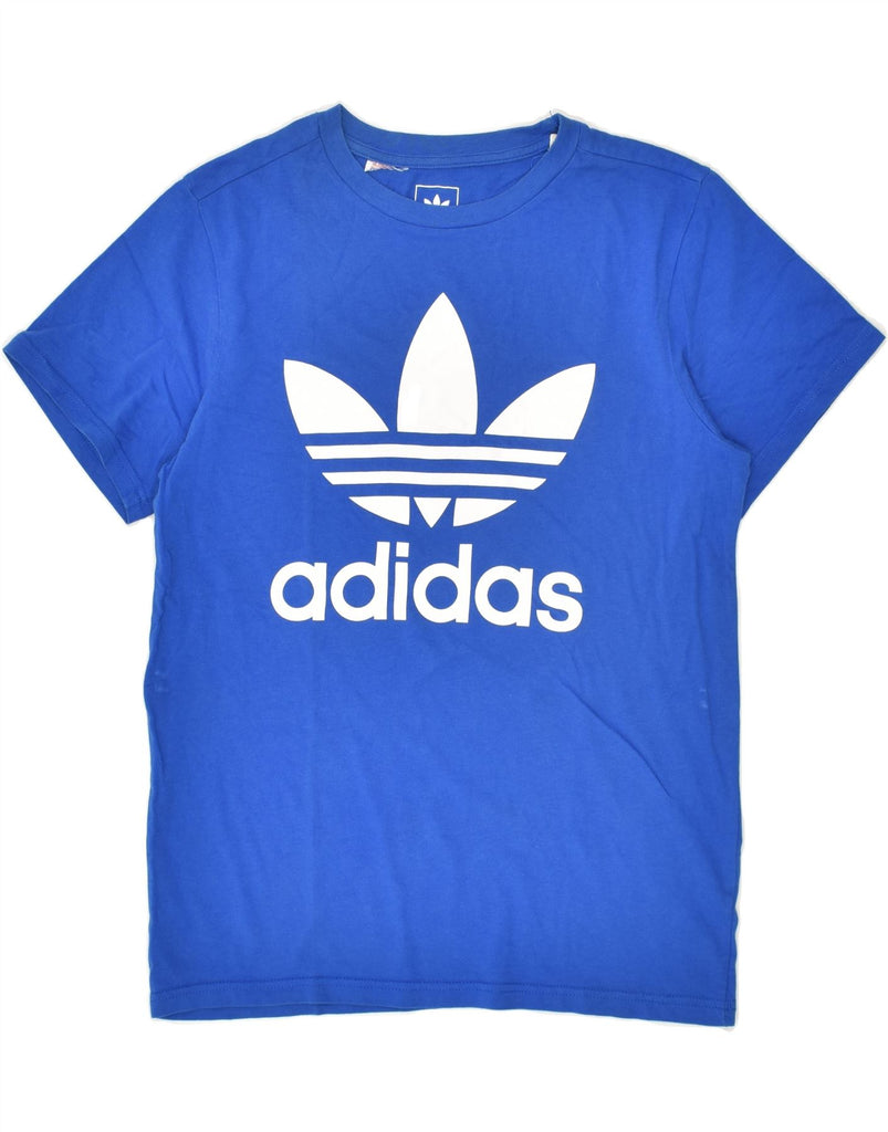 ADIDAS Boys Graphic T-Shirt Top 13-14 Years Blue | Vintage Adidas | Thrift | Second-Hand Adidas | Used Clothing | Messina Hembry 