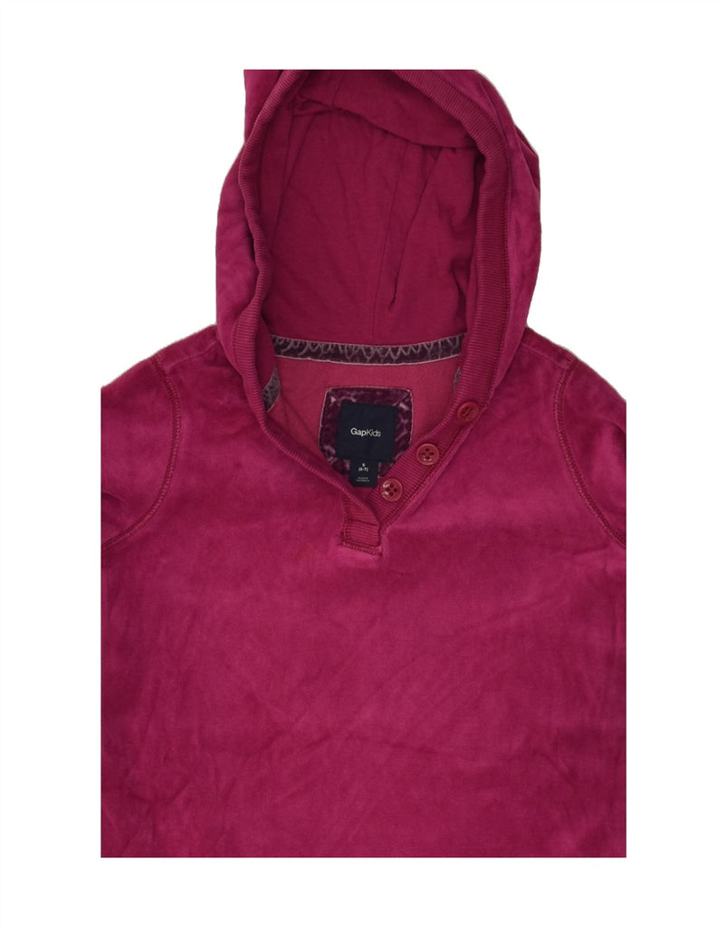 GAP Girls Hoodie Dress 6-7 Years Small Burgundy | Vintage Gap | Thrift | Second-Hand Gap | Used Clothing | Messina Hembry 