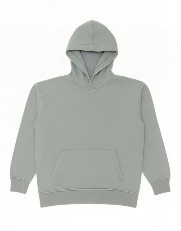 Zara Mens Hoodie Jumper Medium Blue Cotton