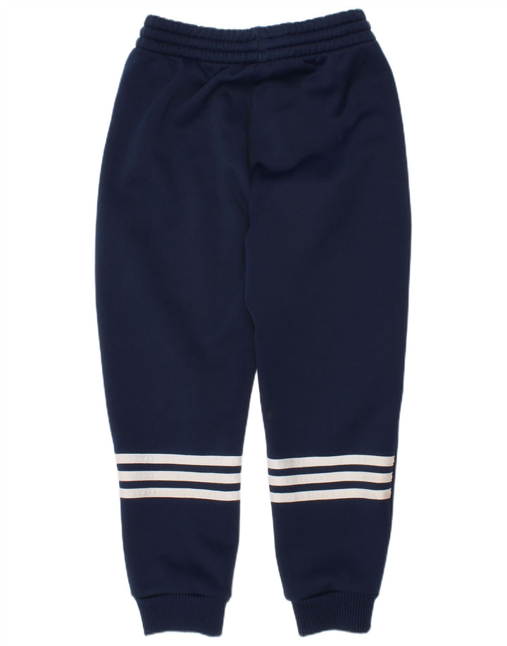 Adidas Boys Tracksuit Trousers Joggers 6-7 Years  Navy Blue Polyester