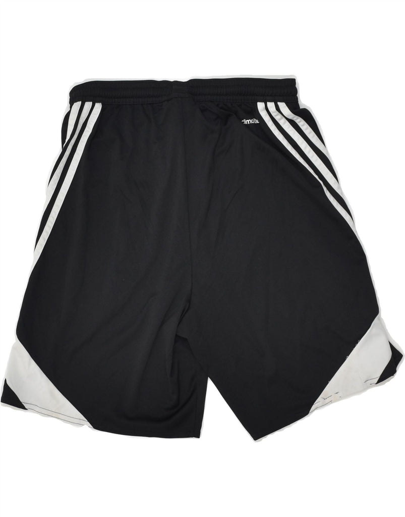 ADIDAS Womens Sport Shorts UK 10 Small Black Polyester | Vintage Adidas | Thrift | Second-Hand Adidas | Used Clothing | Messina Hembry 