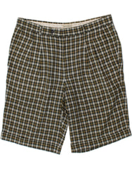 SERGIO TACCHINI Mens Chino Shorts W38 XL Black Check