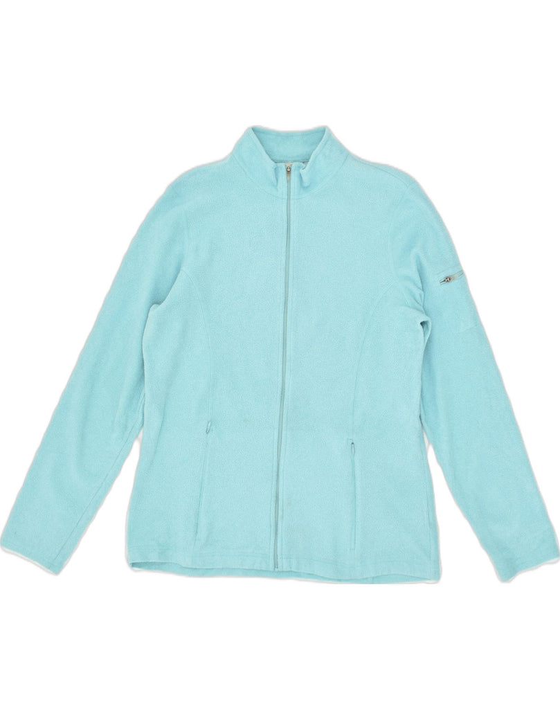 L.L.BEAN Womens Regular Fit Fleece Jacket UK 14 Medium Turquoise Polyester | Vintage L.L.Bean | Thrift | Second-Hand L.L.Bean | Used Clothing | Messina Hembry 