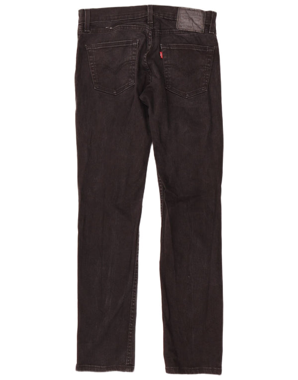 Levi's Mens 511 Slim Jeans W29 L32 Black Cotton