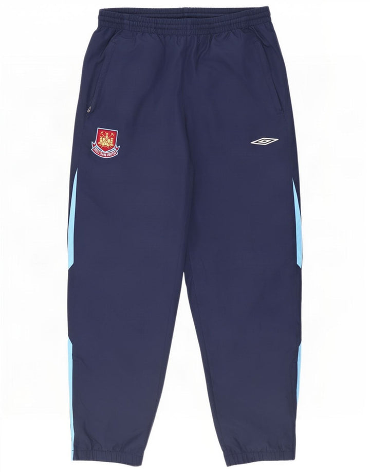 Umbro Mens Tracksuit Trousers Joggers Medium Navy Blue Colourblock