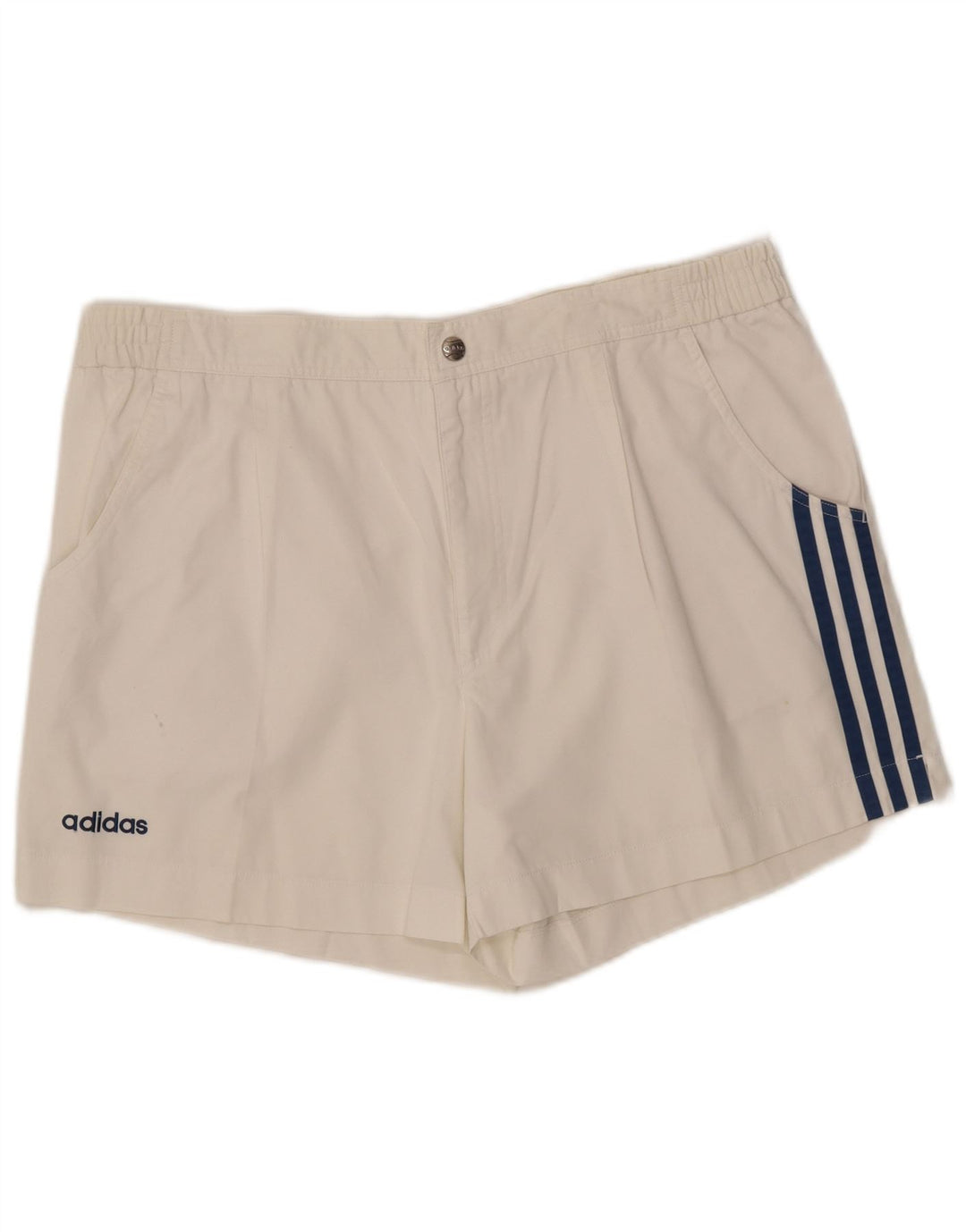 ADIDAS Mens Chino Shorts W36 Large White Polyester