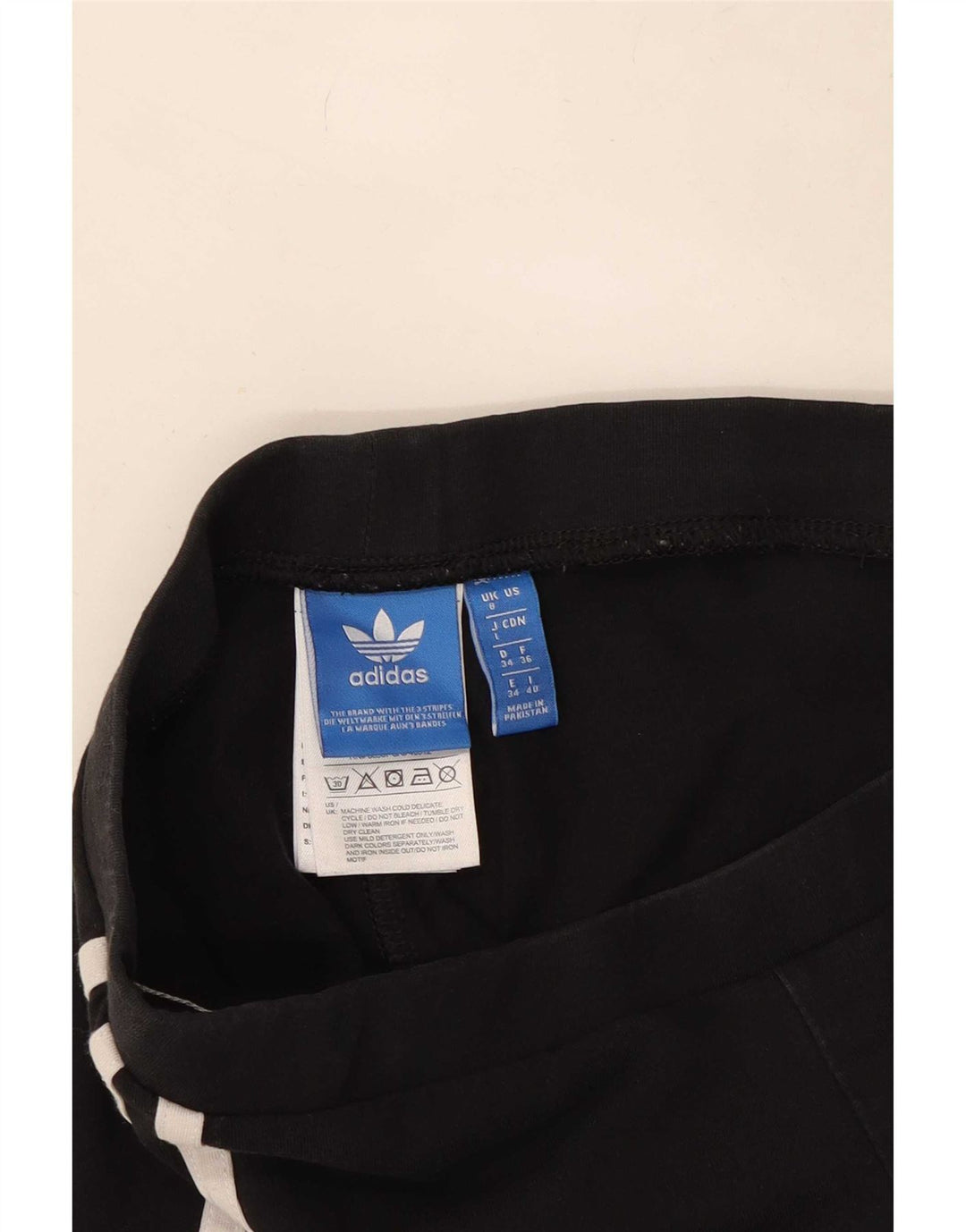 Adidas Womens Leggings UK 8 Small Black Cotton