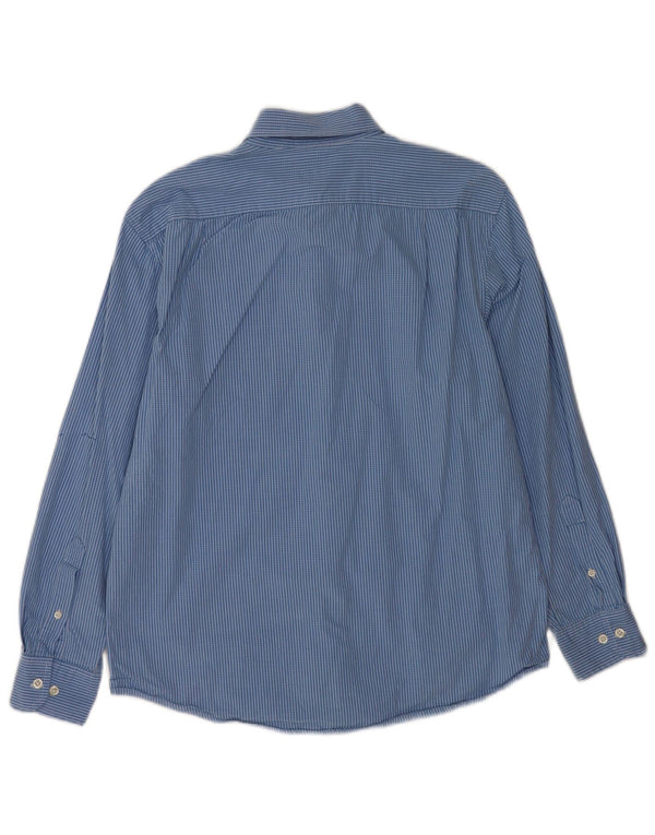 Izod Mens Shirt Medium Blue Check Cotton