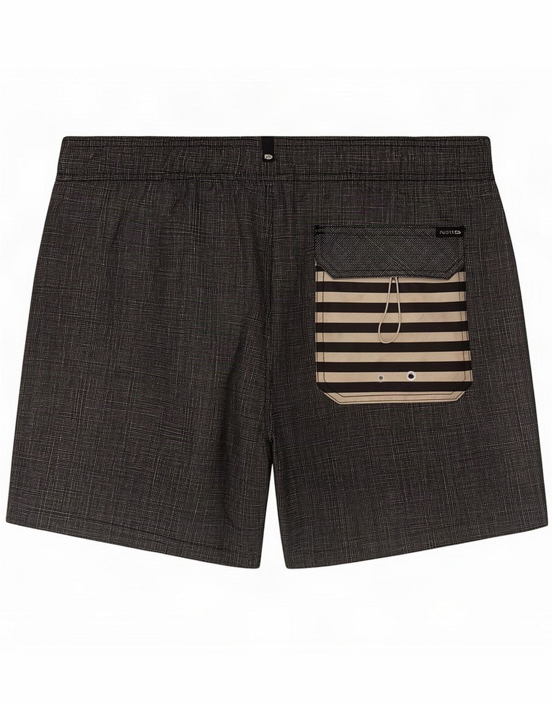 Vintage Mens Swimming Shorts Medium Black Polyester