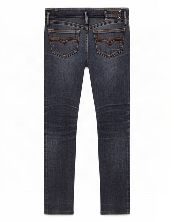 Diesel Womens Matic Skinny Jeans W27 L30 Navy Blue Cotton