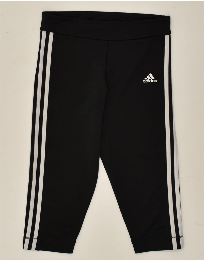 ADIDAS Boys Climacool Crop Leggings 7-8 Years Black | Vintage Adidas | Thrift | Second-Hand Adidas | Used Clothing | Messina Hembry 