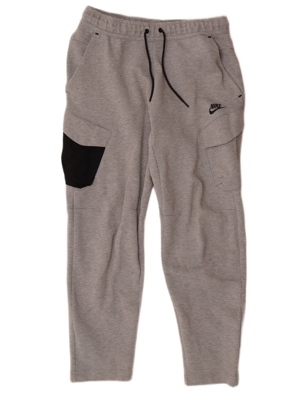 Nike Mens Cargo Windbreaker Trousers Medium Grey Cotton