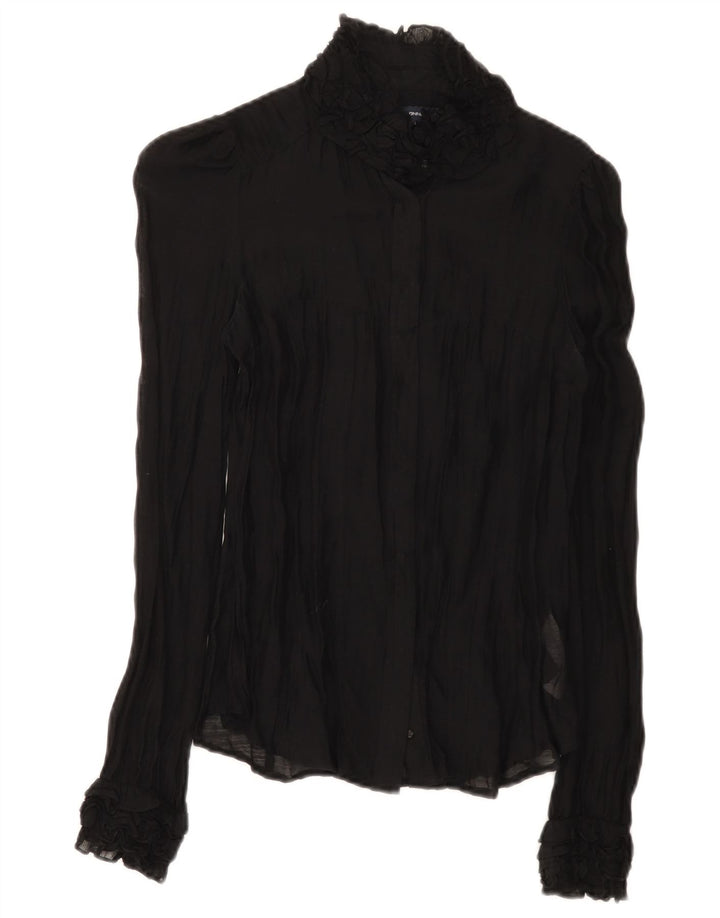 French Connection Womens Shirt Blouse UK 6 XS Black Modal