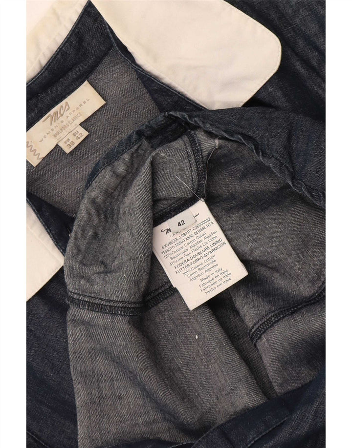 Marlboro Classics Womens Pullover Shirt EU 38 Medium Navy Blue Cotton