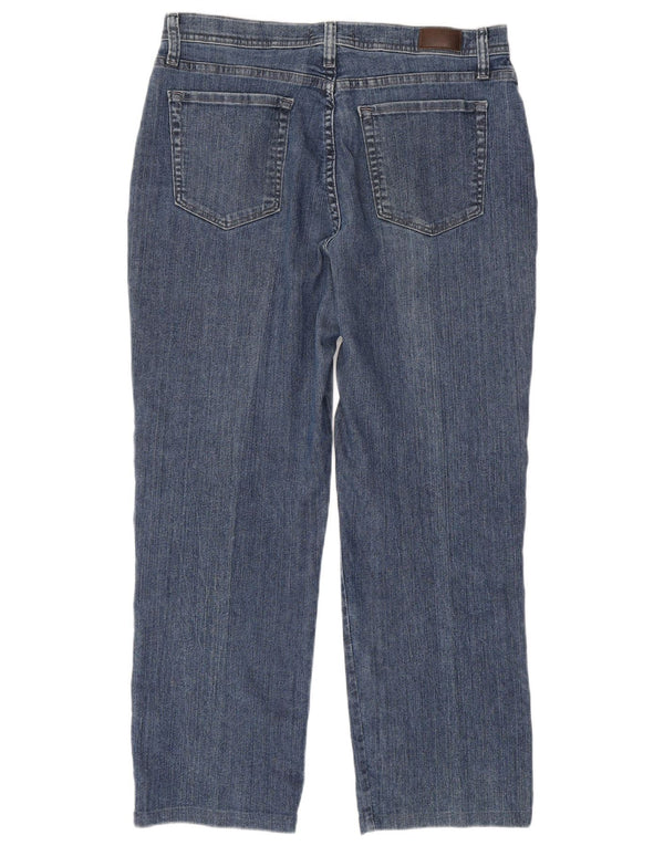 Lee Womens High Waist Classic Fit Straight Jeans US 14 XL W34 L27 Blue