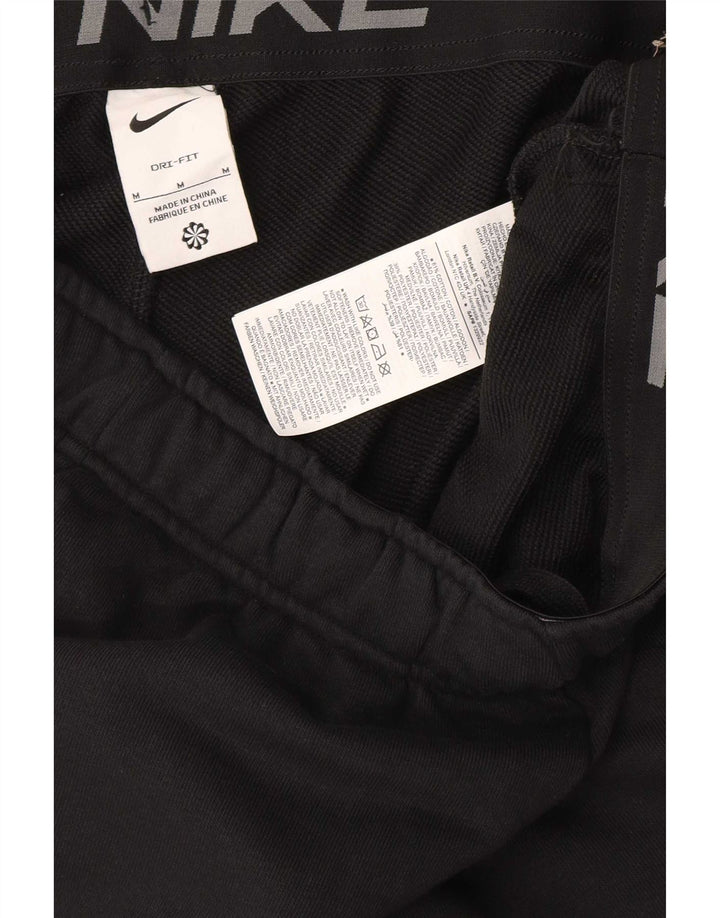 Nike Mens Tracksuit Trousers Joggers Medium Black Cotton