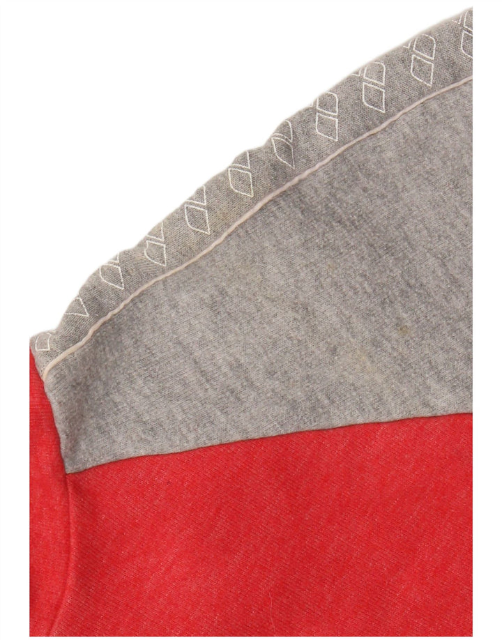 Arena Womens Oversized Graphic Pullover Tracksuit Top IT 34 2XS Red