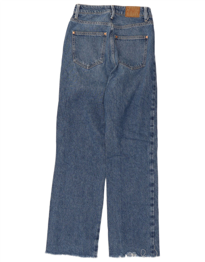 Zara Womens Straight Jeans EU 34 2XS W24 L29 Blue