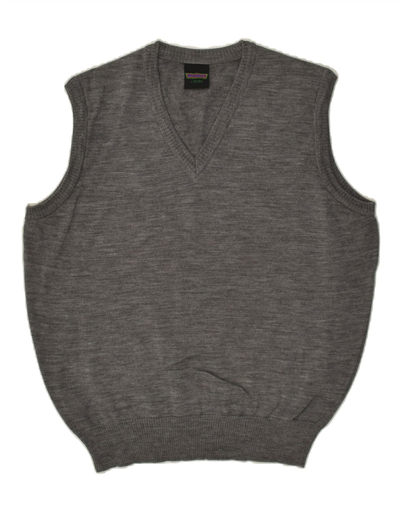 WESTBURY Mens Vest Tank Top IT 52/54 Large Grey Flecked New Wool Vintage WESTBURY and Second-Hand WESTBURY from Messina Hembry 