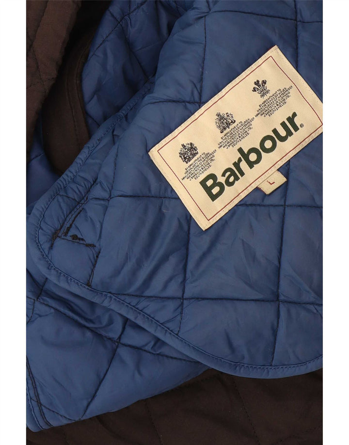 Barbour Mens Quilted Jacket UK 40 Large Brown