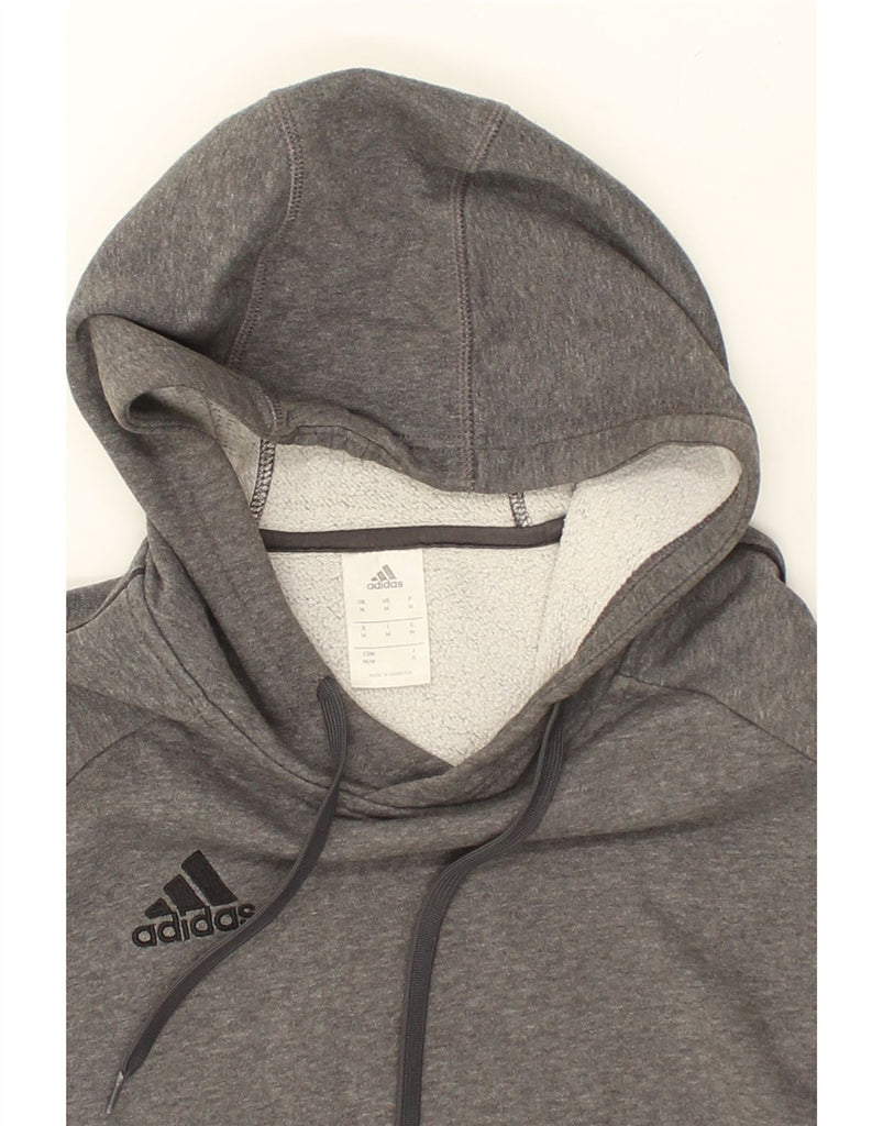 ADIDAS Mens Hoodie Jumper Medium Grey | Vintage Adidas | Thrift | Second-Hand Adidas | Used Clothing | Messina Hembry 