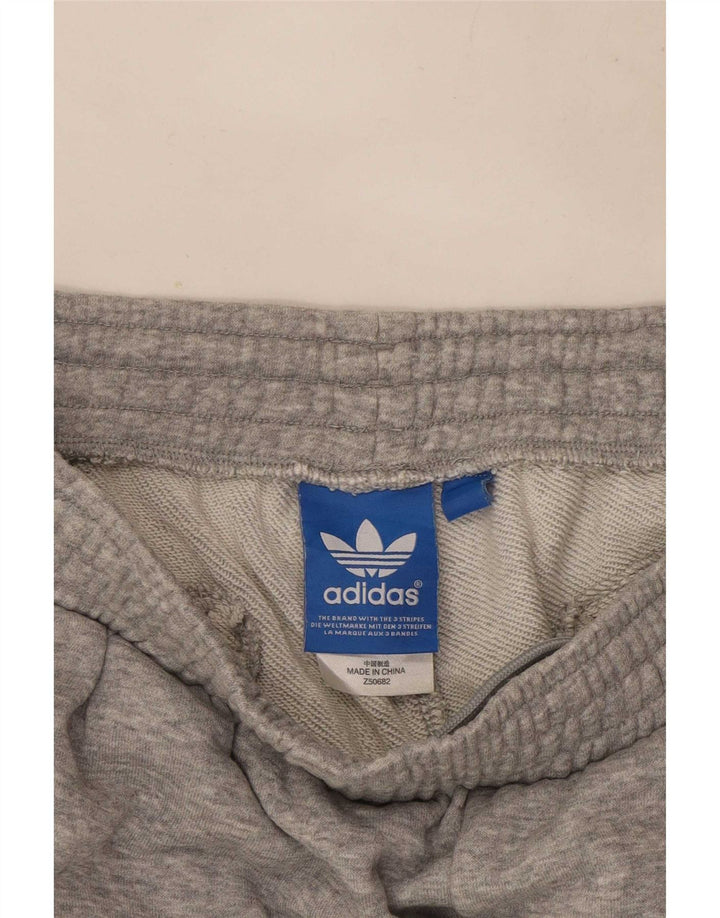 Adidas Mens Capri Tracksuit Trousers Joggers Medium Grey Flecked Cotton