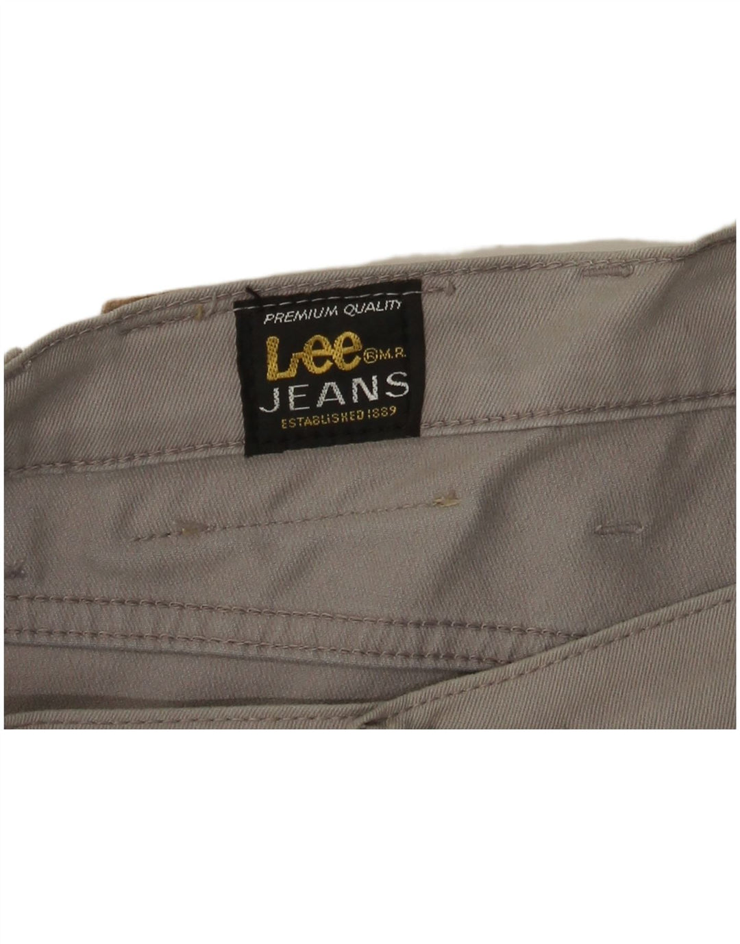 Lee Mens Straight Casual Trousers W40 L28 Grey
