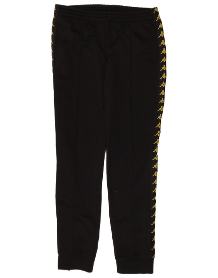 KAPPA Mens Graphic Tracksuit Trousers Joggers Medium  Black