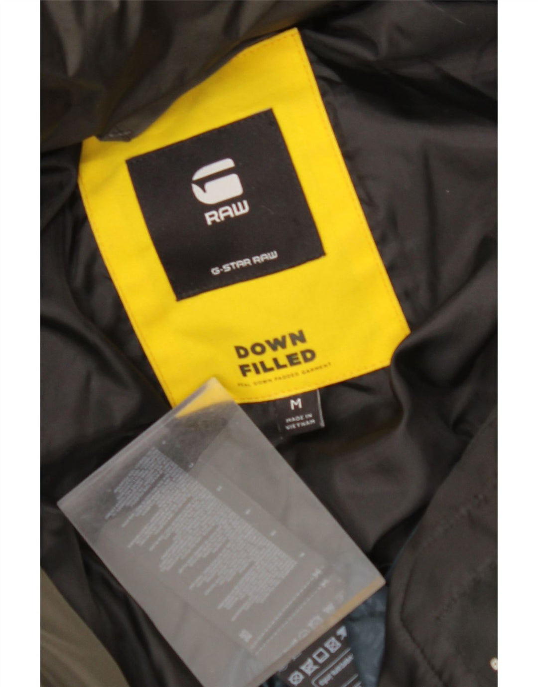 G-STAR Womens Hooded Padded Coat UK 14 Medium Khaki Polyester