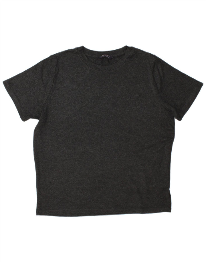 Marks & Spencer Womens T-Shirt Top UK 18 XL Grey Viscose