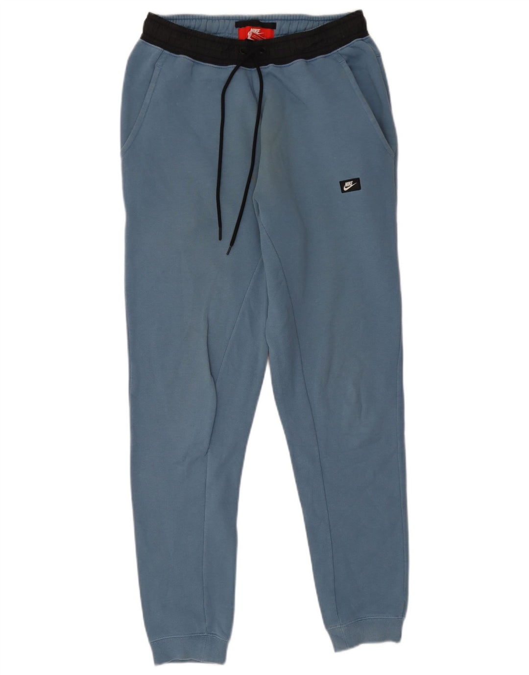 Nike Mens Tracksuit Trousers Joggers Small  Blue Colourblock Cotton
