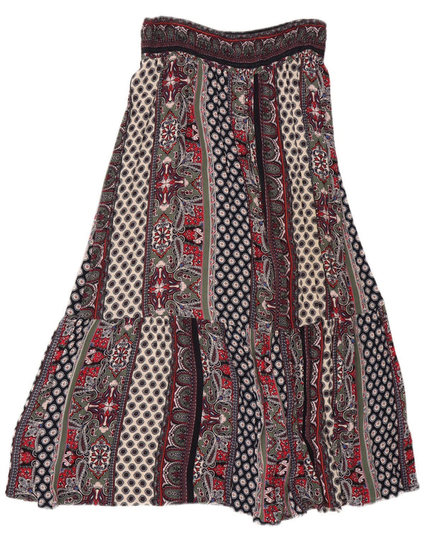Monsoon Womens Gypsy Skirt Medium W30 Multicoloured Patchwork Viscose