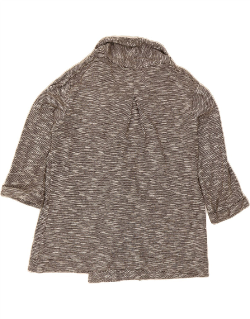 FAT FACE Womens 3/4 Sleeve Open Cardigan Sweater UK 10 Small Grey Flecked Vintage Fat Face and Second-Hand Fat Face from Messina Hembry 