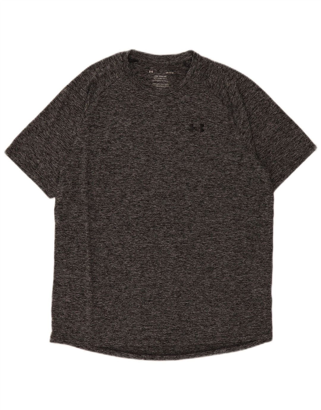 Under Armour Mens T-Shirt Top Large Grey Flecked Polyester