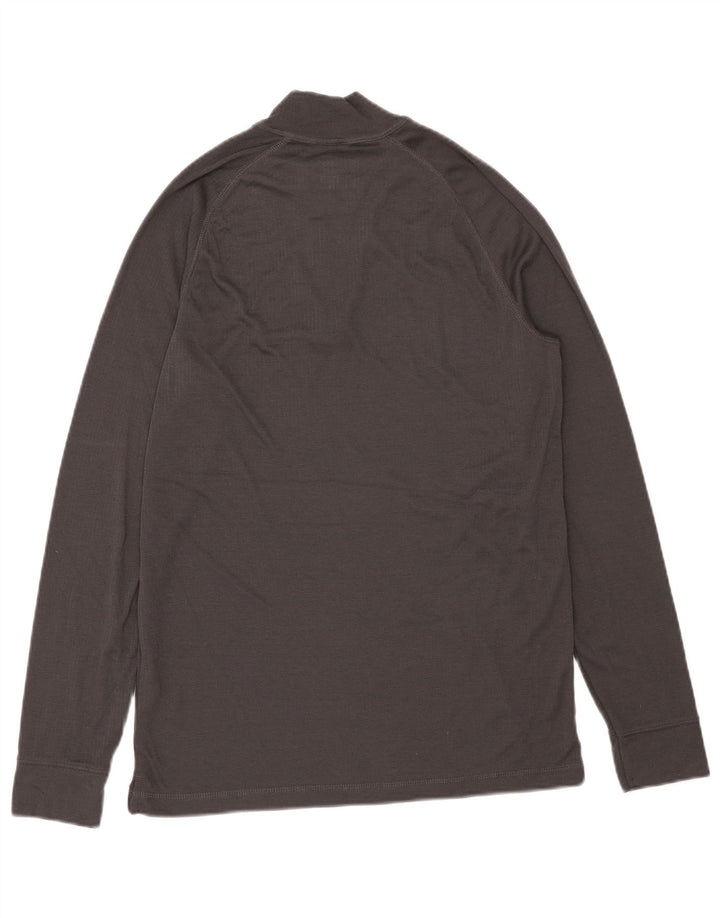 Mountain Warehouse Mens Zip Neck Pullover Tracksuit Top Large Grey