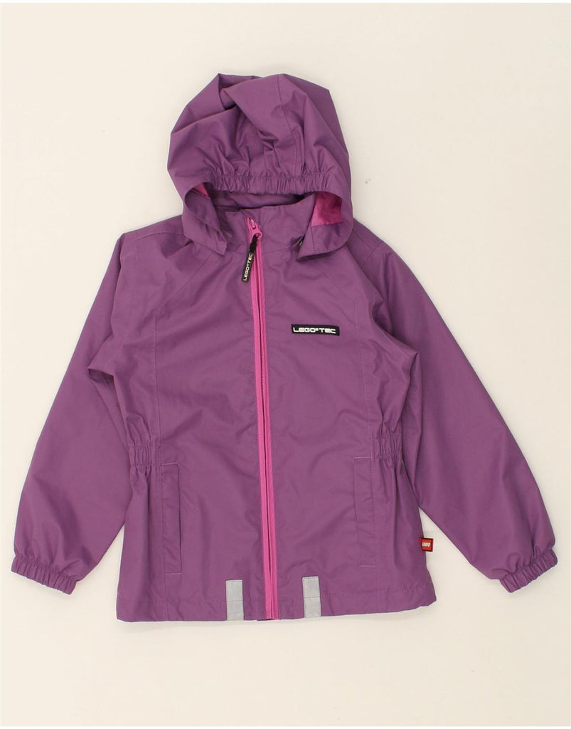 VINTAGE Girls Hooded Rain Jacket 3-4 Years Purple Polyester | Vintage Vintage | Thrift | Second-Hand Vintage | Used Clothing | Messina Hembry 