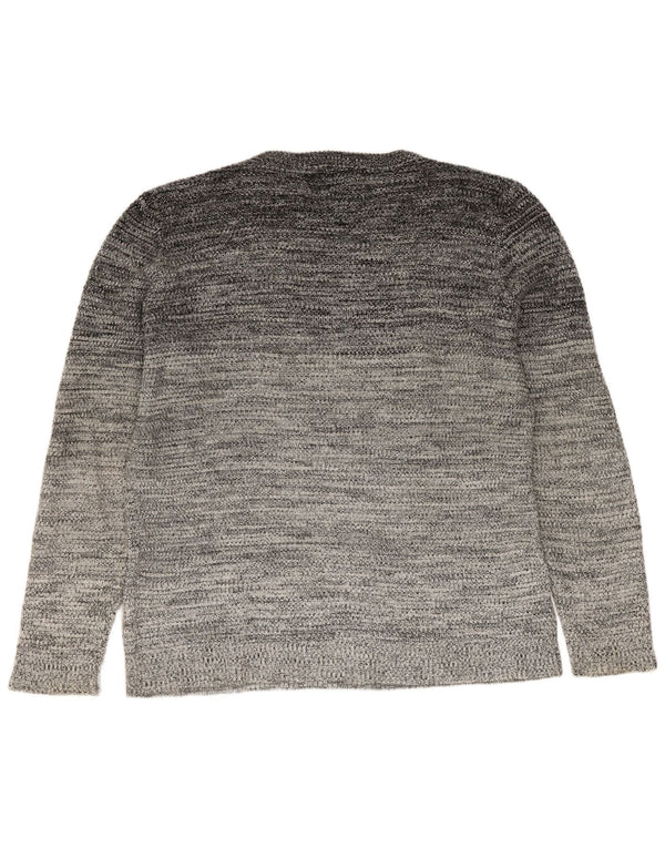Jack & Jones Mens Crew Neck Jumper Sweater Large Grey