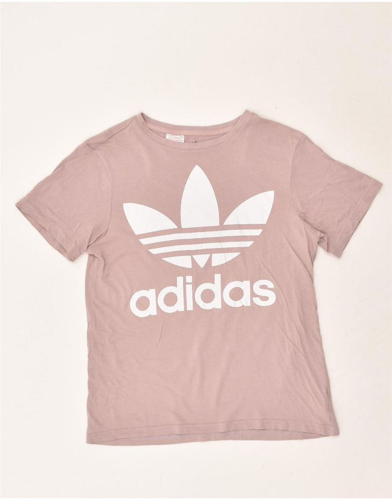 ADIDAS Girls Graphic T-Shirt Top 13-14 Years Large  Pink Cotton | Vintage Adidas | Thrift | Second-Hand Adidas | Used Clothing | Messina Hembry 