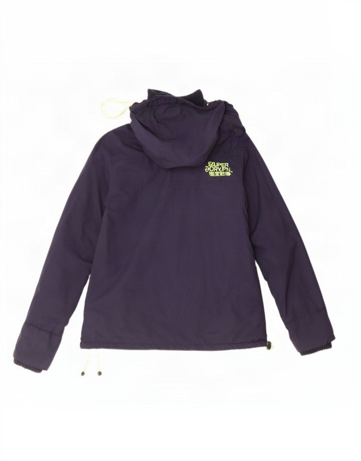 Superdry Womens The Windcheater Windbreaker Jacket UK 14 Medium Navy Blue