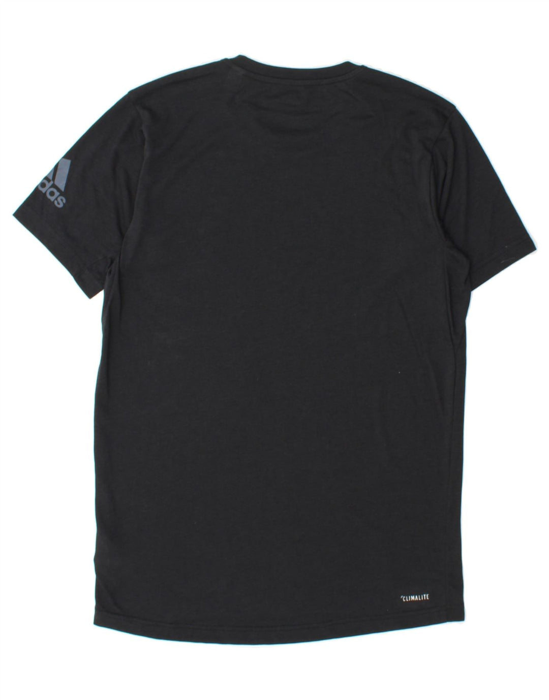 ADIDAS Mens Climalite Graphic T-Shirt Top Small Black Polyester Vintage Adidas and Second-Hand Adidas from Messina Hembry 
