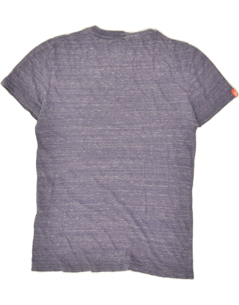 SUPERDRY Mens T-Shirt Top Small Purple Flecked Cotton | Vintage Superdry | Thrift | Second-Hand Superdry | Used Clothing | Messina Hembry 