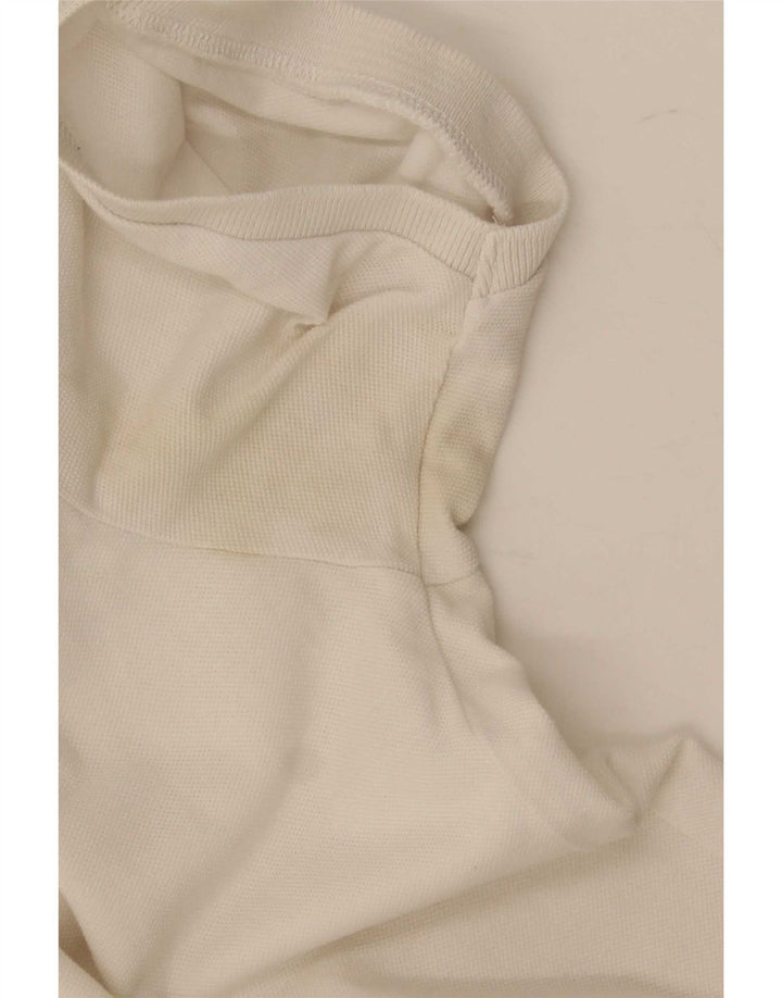 Rifle Mens Polo Shirt XL White Cotton